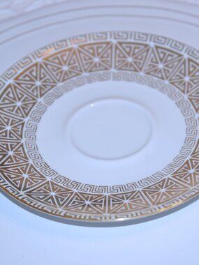 Vintage Winterling Roslau Bavaria Art Nouveau Saucer with gold trim